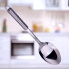 Kit 9 Colher p/ arroz inox Cozinha Restaurante Buffet Hotel