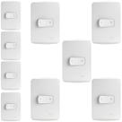 Kit 9 Conjunto Interruptor Simples Bipolar 25a Schneider