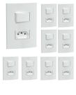 kIT 9 CONJUNTOS DE INTERRUPTORES+TOMADA 10A 250V SCHNEIDER