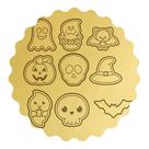 Kit 9 Cortadore Halloween Fantasmas Abóbobra Caveiras