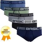 Kit 9 Cueca Slip Adulto Microfibra Básica Masculina Famy Tamanho:GG