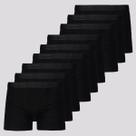 Kit 9 Cuecas Boxer Lupo Elastic Soft Preta
