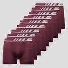 Kit 9 Cuecas Boxer Lupo Microfibra Bordô