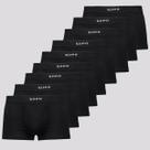 Kit 9 Cuecas Boxer Lupo Microfibra Preta