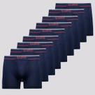 Kit 9 Cuecas Boxer Lupo Microfibra Sem Costura Marinho