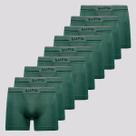 Kit 9 Cuecas Boxer Lupo Microfibra Sem Costura Verde Kit 9 Cuecas Boxer Lupo Microfibra Sem Costura Verde