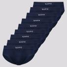 Kit 9 Cuecas Boxer Lupo Micromodal Marinho