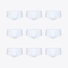 Kit 9 Cuecas Lupo Slip Canelada Com Abertura 00546-109
