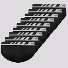 Kit 9 Cuecas Slip Lupo Microfibra Sem Costura Preta