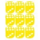 Kit 9 Dados Amarelo 6 Lados 1mm Orixás Umbanda Erês Kit 9 Dados Amarelo 6 Lados 1mm Orixás Umbanda Erês
