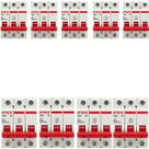 Kit 9 Disjuntor 4A SD63 3P Curva C 3KA SDD63C04 Steck Kit 9 Disjuntor 4A SD63 3P Curva C 3KA SDD63C04 Steck