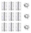 Kit 9 Dobradiças Inox Stam Porta Janela Madeira + Parafu