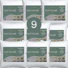 Kit 9 Enchimentos de Almofada 40x40 Fibra Siliconada com Capa TNT 40g