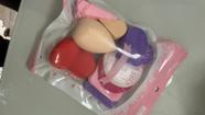 Kit 9 Esponjas de Rosto Maquiagem Pó Base Contorno Esponjinha Retangular Triângulo Veludo Gota Mini Esponja Ma