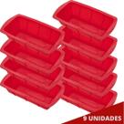 Kit 9 Formas Silicone 25,5cm X 13,5cm Retangular Sortida