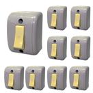 Kit 9 Interruptor Silentoque Sobrepor Simples 10a 1500 Pial