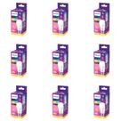 Kit 9 Lâmpada Led Bulbo 11w = 75w 1018lm Bivolt Philips 3000k amarela Cor Da Luz Branco-quente