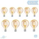 Kit 9 Lâmpadas Filamento Led Retro Vintage G125 Kit 9 Lâmpadas Filamento Led Retro Vintage G125