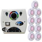 Kit 9 LED Piscina RGB Colorido SMD 9W + Central Wifi Sodramar.