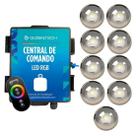 Kit 9 LED RGB 7,5W + Central de Comando Globaltech 120W Kit 9 LED RGB 7,5W + Central de Comando Globaltech 120W