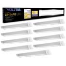 Kit 9 Luminaria Led Sobrepor Linear 18w 6500k Bivolt 60cm