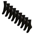 Kit 9 Meia Selene Extra Grande Cano Logo Calça 45-48 4160 Tamanho:45/48Cor:Preto