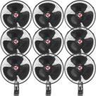 Kit 9 Mini Ventilador Veicular Carro Caminhão Ônibus De 20cm