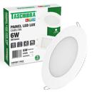 Kit 9 Painel Plafon Led Redondo Embutir 6W Branco Frio 6500k