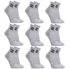 Kit 9 Pares Meias Ecko Unltd Cano Médio Masculino Cinza