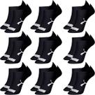 Kit 9 Pares Meias Puma Sapatilha Algodão Cano Baixo Meia Soquete Adulto Masculino Feminino Original