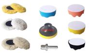 Kit 9 pcs polimento - boinas de espuma + boinas de la 3 pol.