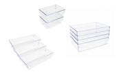 Kit 9 peças Organizadores Multiuso Modular Acrilico (P, M,G)