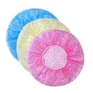 Kit 9 Peças Touca de Banho Plástica Reutilizável Cabelo Sanfonada