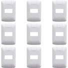 Kit 9 Placa 1 Posto Horizontal Tramontina Aria Cor Branco Kit 9 Placa 1 Posto Horizontal Tramontina Aria Cor Branco
