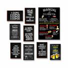 Kit 9 Placas Decorativas Cantinho Churrasco Bebidas Frases Bar Kit 9 Placas Decorativas Cantinho Churrasco Bebidas Frases Bar