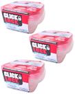 Kit 9 Pote Transparente Com Tampa Rosa 600ml Com Válvula Para Microondas Freezer LigBrin