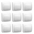 Kit 9 Pulsador SistemaX Pial Legrand 675005 2A 250v Branco