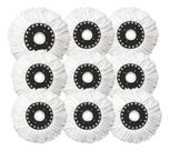Kit 9 Refil Mop Balde Giratório 360 Microfibra Branco 9 Und Kit 9 Refil Mop Balde Giratório 360 Microfibra Branco 9 Und