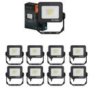 Kit 9 Refletores Led Floodlight Compact Core 10w 5000k Ip65 Ledvance Osram