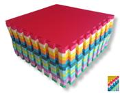 Kit 9 Tatames Tapetes EVA Coloridos 50x50x3cm 30mm