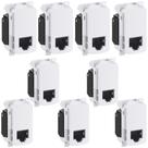 Kit 9 Tomada Rj45 Branca Cat5e Lcs2 Zeffia 680158 Legrand