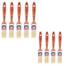 Kit 9 Trincha Pincel Verniz E Stain Atlas 1 Polegada 396