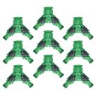 Kit 9 Un. Conexão Y com 2 Saídas Para Conector Engate Rápido De Torneira de Jardim com Abre e Fecha Kit 9 Un. Conexão Y com 2 Saídas Para Conector Engate Rápido De Torneira de Jardim com Abre e Fecha