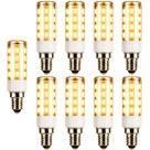 Kit 9 x Lâmpadas LED E14 3000K 5 Watts Halopim Halógena Bivolt 110v 220v