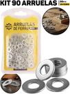 Kit 90 Arruelas De Ferro 1cm X 0,1cm P/ Fixação Manutenção Parafusos E Estruturas Kit 90 Arruelas De Ferro 1cm X 0,1cm P/ Fixação Manutenção Parafusos E Estruturas
