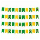 Kit 90 Bandeirinhas Varal do Brasil 50 Metros De Plástico Kit 90 Bandeirinhas Varal do Brasil 50 Metros De Plástico