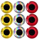 Kit 90 Olho 3D Holográfico 3mm Milimetros Para Isca Artificial Jig Head Para Pesca Artesanato Aviamento 3 Cores