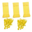 Kit 90un Papel Seda Amarelo para Embalar Bala De Coco