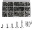 Kit 950 parafusos philips cabeça chata plana inox m2 m3 m4