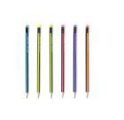 Kit 96 Lápis Preto Tristar Neon Triângular HB Alfabetização
